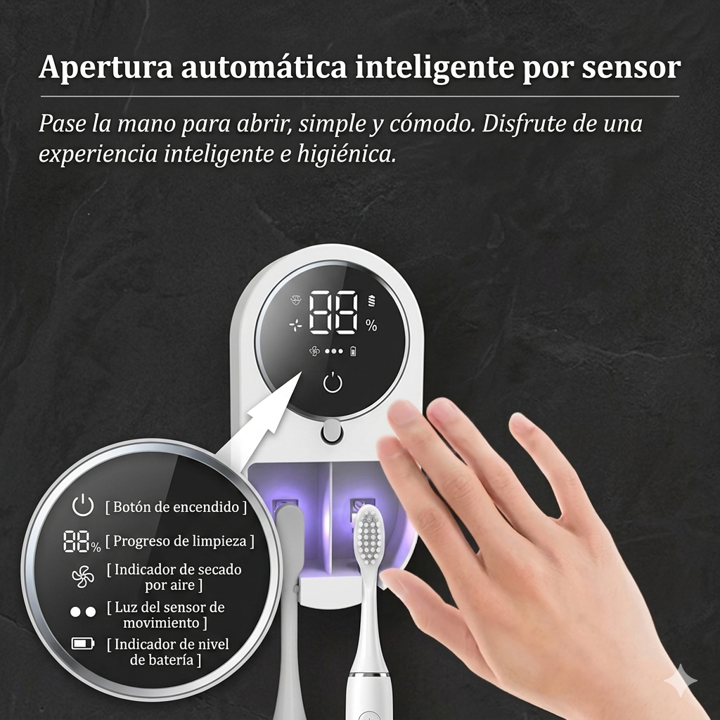 Esterilizador de Cepillos con Desinfección Automática