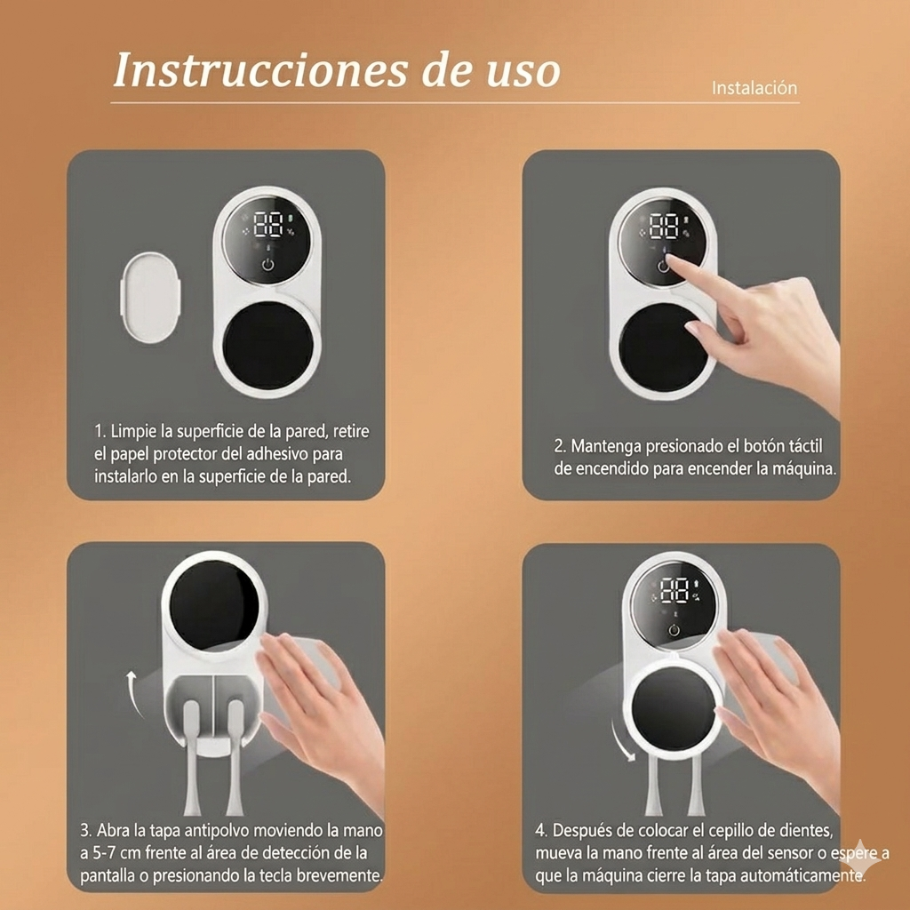 Esterilizador de Cepillos con Desinfección Automática